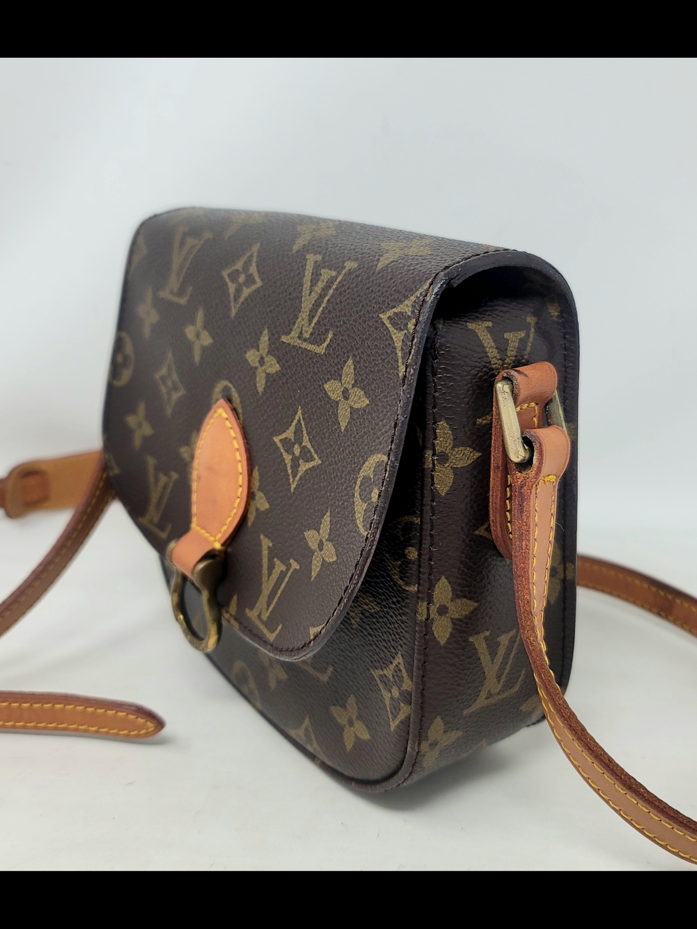 Louis Vuitton Saint Cloud PM Monogram Leather Crossbody Hand Bag Authentic - Picture 3 of 15